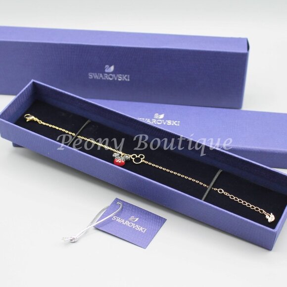 Swarovski 5566689 Minnie Mickey bracelet Disney jewelry gold tone cute brand new - Picture 4 of 11